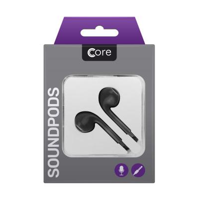 Core Stereo SoundPods with Microphone Black
