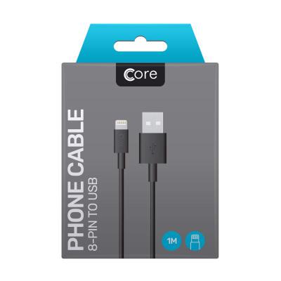 Core 8-Pin to USB Cable 1M Black 1A