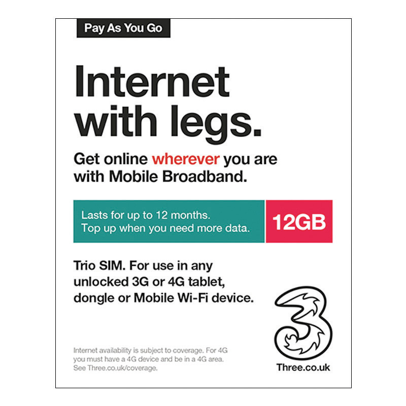 Three MBB SIM (12GB/12 months)