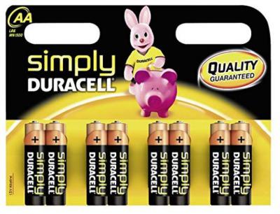 Duracell Simply AA Batteries 8 Pack