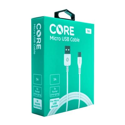 CORE 1M Micro USB Cable 3A White