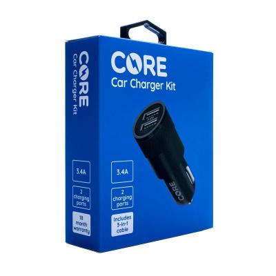 CORE Car Charger Kit 3.4A
