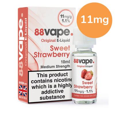 88Vape Sweet Strawberry 11Mg 10Ml 10 pack