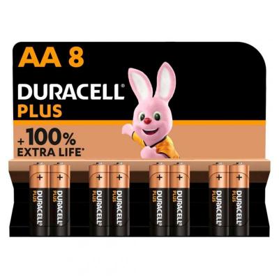 Duracell Plus 100-AA Batteries 8 Pack