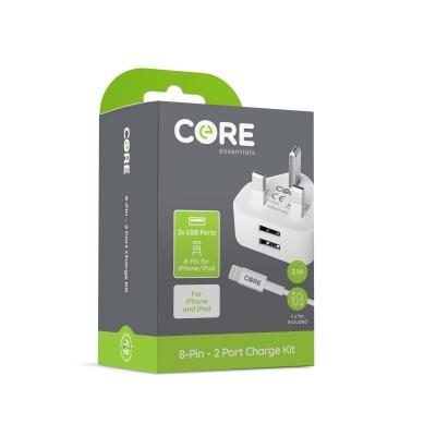 Core 8-Pin 2 Port Charge Kit 2.1A