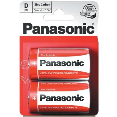 Panasonic Zinc D 2 Pack - Box of 12