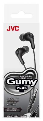 JVC Gumy Plus Wired Earphones Black HA-FX7M-BN-U