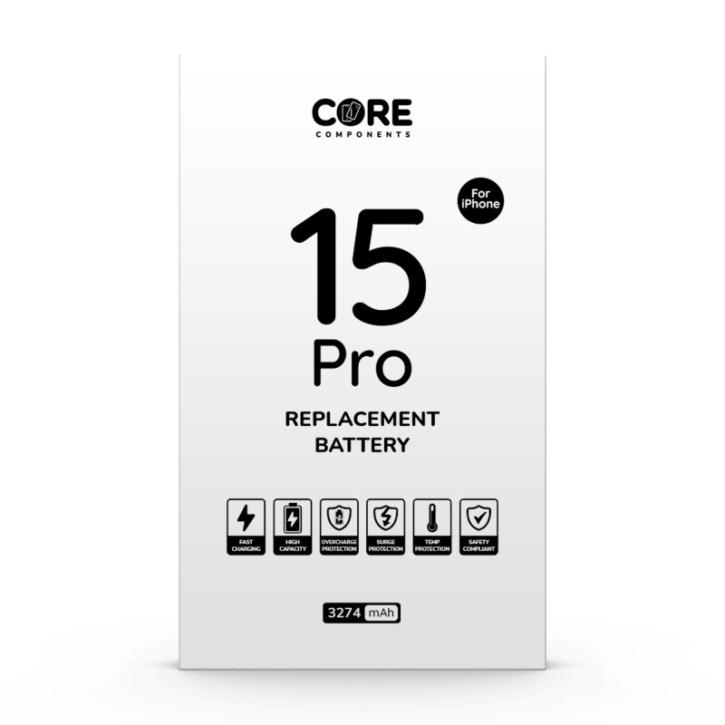 Core Premium iPhone 15 Pro Replacement Battery