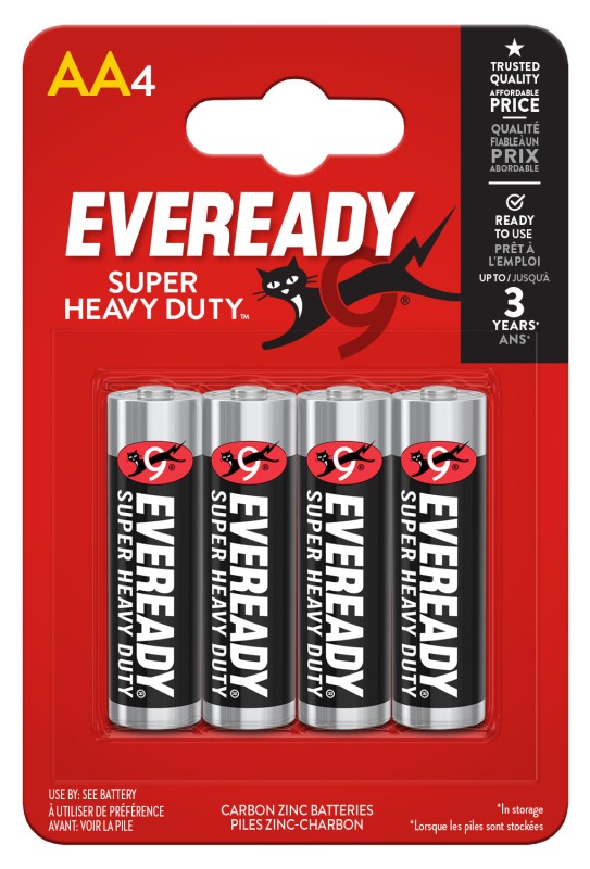 Eveready Zinc AA 4 Pack - Box of 24