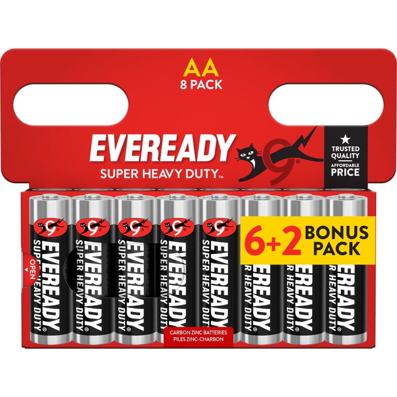Eveready Zinc AA 8 Pack - Box of 20