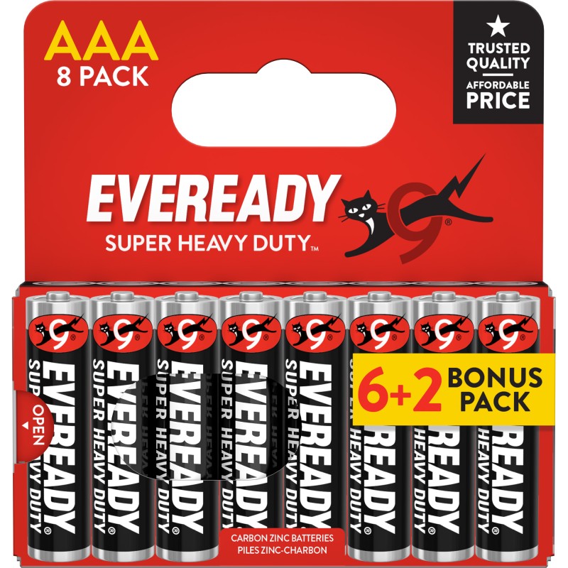 Eveready Zinc AAA 8 Pack - Box of 20