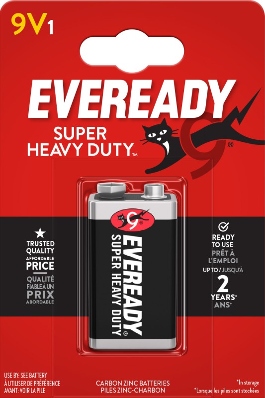 Eveready Zinc 9V 1 Pack - Box of 12