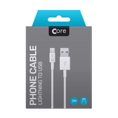 Core 8-PIN to USB Cable 3M White