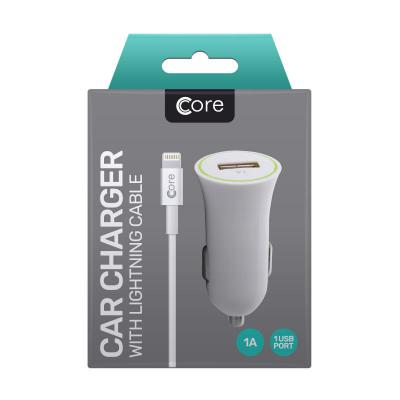 Core Lightning Car Charger White
